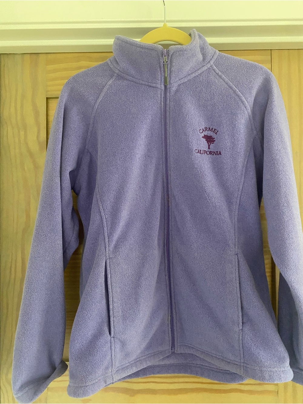 Carmel California Lavender Full-Zip Teddy Fleece Jacket